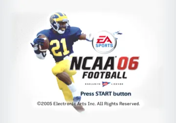 NCAA Football 06 screen shot title